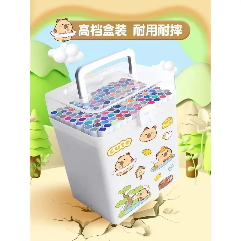 Bộ Bút Đánh Dấu Acrylic, Phổ Biến, Không Độc Hại, Có Thể Giặt Được, Thích Hợp Cho Trẻ Em, Bút Màu Nước, Chỉ Dành Cho Học Sinh Tiểu Học, Chủ Đề Nghệ Thuật 3