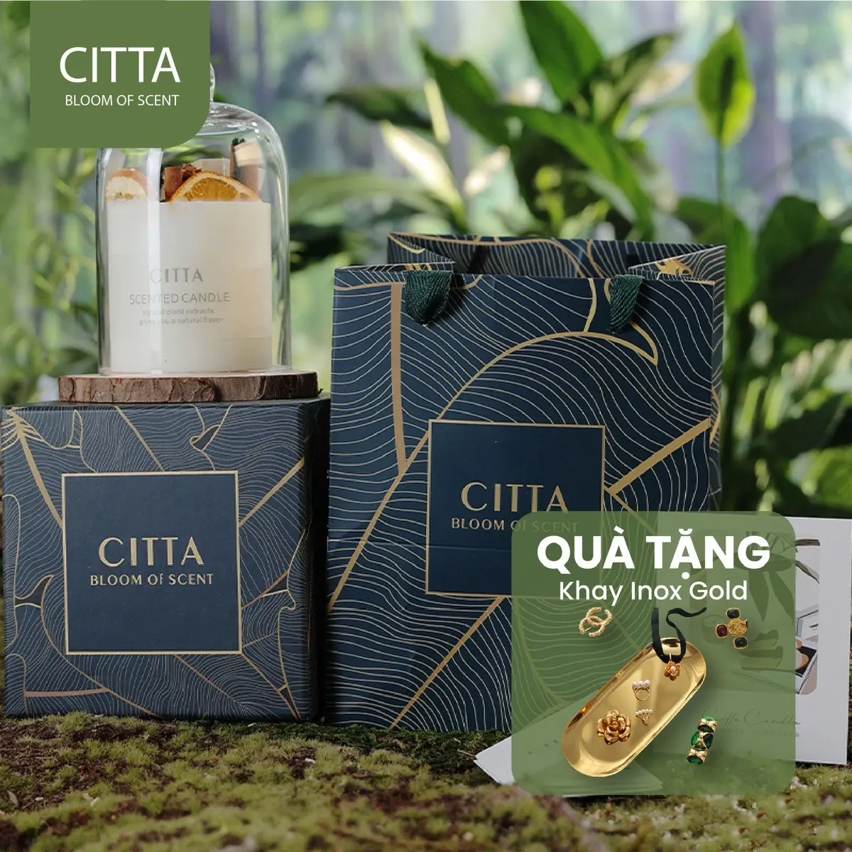 Set Quà Tặng 8/3 Nến Thơm CITTA Không Khói Thơm Phòng Hỗ Trợ Giấc Ngủ Làm Sinh Nhật Quà Tặng Valentine 8/3 20/10 Kỷ Niệm Chúc Mừng Làm Từ Sáp Đậu Nành Với Tinh Dầu Thiên Nhiên Và Hoa Oải Hương Khô Cùng Thảo Mộc Trang Trí Cháy Hơn 36 Giờ