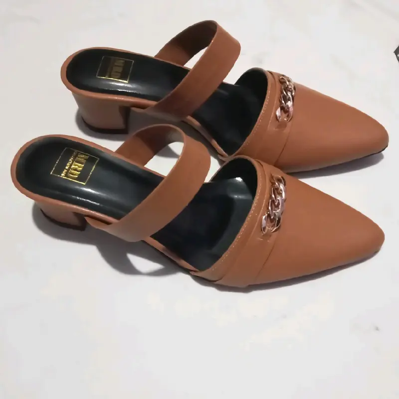 Sandal Heels Wanita 5cm Size 37 Sampai 44 Karet Shoes Selop Sendal 1