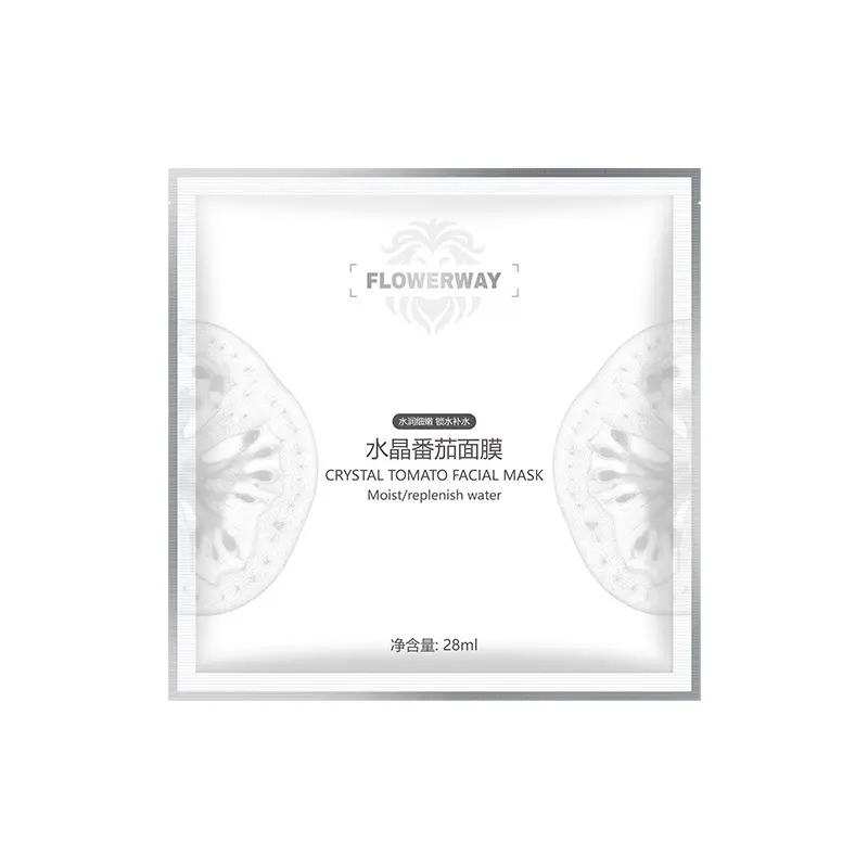 FLOWERWAY Crystal Tomato Mask Softens and Beautifies Skin Improves Dryness Long-lasting Moisture Lock Improves Roughness Mask