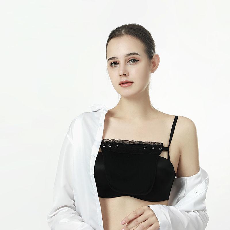 Product Introduction of One piece lace women's seamless and exquisite short, sexy strapless invisible bra with anti light smudging device 8