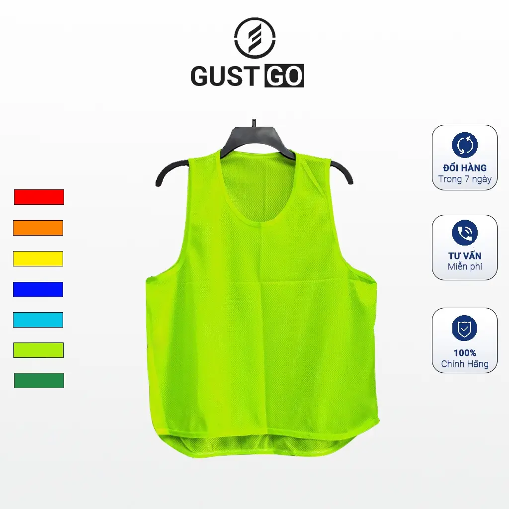 Áo Bib Lưới GUSTGO Áo Tập Đá Bóng Chia Đội Đá Banh Sân Cỏ Nhân Tạo Nhiều Màu Đa Dạng Freesize Sport Top2025
