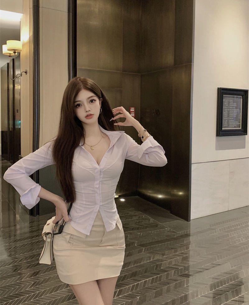 Product Introduction of Đồng Phục JK, Phong Cách Dễ Thương Và Gợi Cảm, Áo Sơ Mi Dài Tay, Ôm Sát Eo, Dành Cho Nữ, Thiết Kế Đẹp, Áo Sang Trọng, Thích Hợp Cho Cô Gái Nóng Bỏng Độc Đáo Và Chị Em Cao Cấp 6
