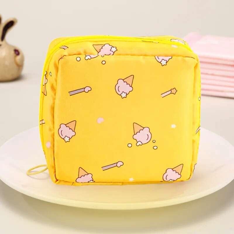 Product Introduction of Women Tampon Storage Portable Waterproof Organizer Pouch Cartoon Pattern Sanitary Napkin Bag 38