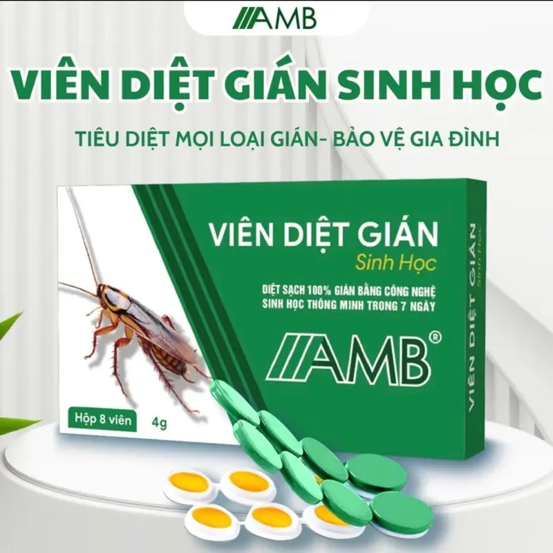 Viên gián sinh học AMB của viện hàn lâm khoa học việt nam,diệt tận gốc tất cả các loại gián an toàn và hiệu quả 4