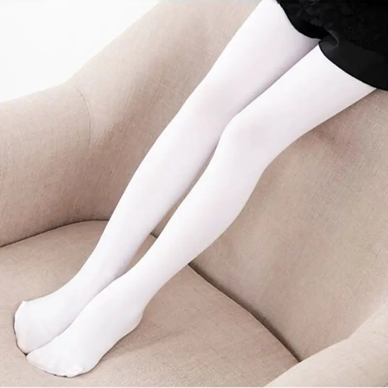 Quần Tất Cho Bé Gái, Độ Che Phủ Hoàn Hảo, Ngón Chân Tinh Tế, Co Giãn Kép, Chống Mài Mòn, Siêu Đàn Hồi, Thoáng Khí, Mặc Hàng Ngày, Quần Legging Nhung Màu Trơn Cho Bé Gái, Cung Cấp Cho Trẻ Em 7