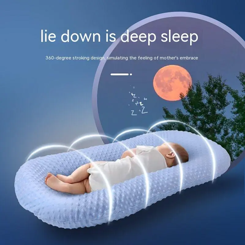 Newborn Baby Crib Portable Bionic Crib Anti-Pressure Vomit Milk ...