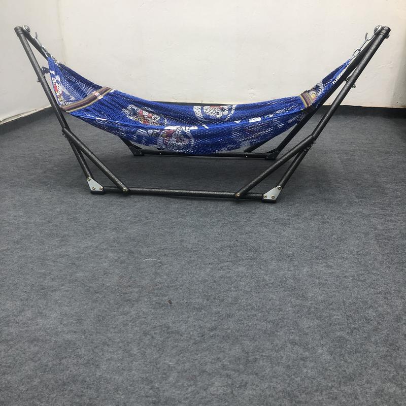 (HN)bộ võng xếp mini em bé gồm khung võng mini thép sơn tĩnh điện và lưới võng mini em bé có hình 5