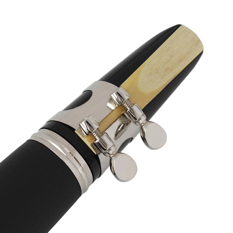 17 Key B Flat Clarinet, 1 Set Black & Silver Clarinet with Accessories, Woodwind Instrument for Beginners & Students, Musical Instruments & Accessories 7