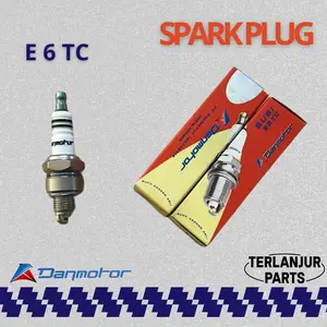 Busi drat pendek E6TC merk dan motor Vespa