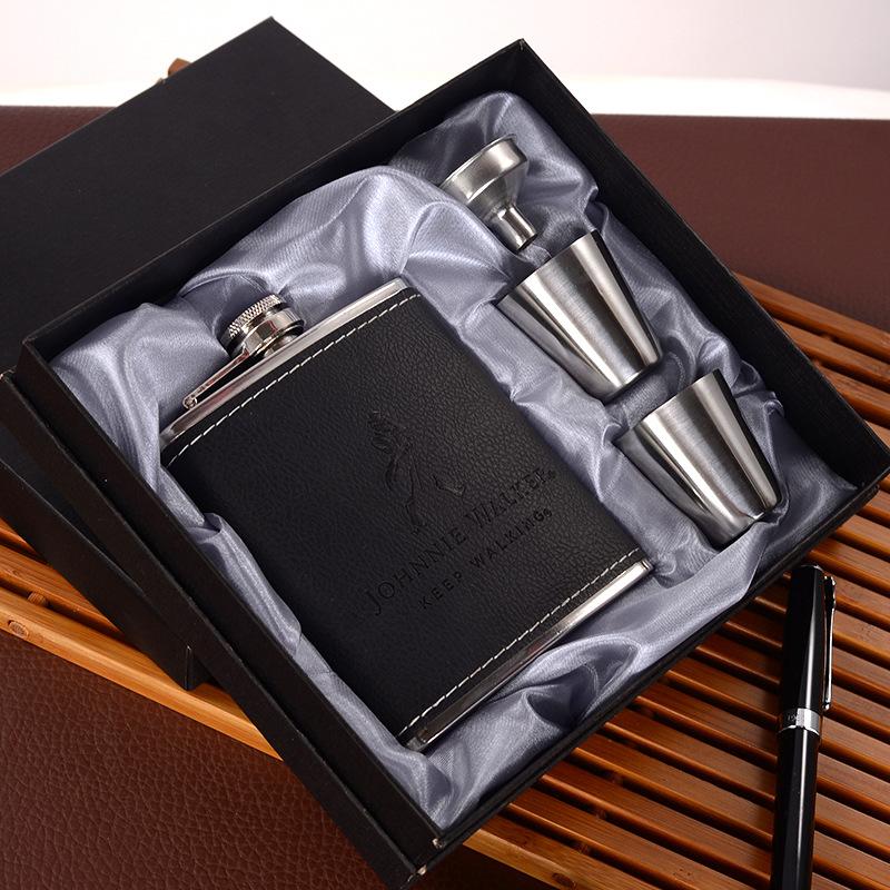 Product Introduction of 7oz/8oz Portable Pocket Hip Flask Outdoor Travel Stainless Steel Flask Whiskey Drink Alcohol Flasks 8oz Steel Hip Flask Flagon Drinkware 9