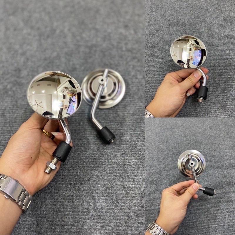 Gương Xe Máy Cầu Nồi Đường Kính 8cm Chân 10li Thuận/Gương Chiếu Hậu Xe Máy 3
