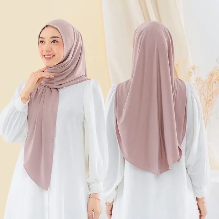 Hijab Instan Jersey 3 in 1 Bergo Lembut Muslim