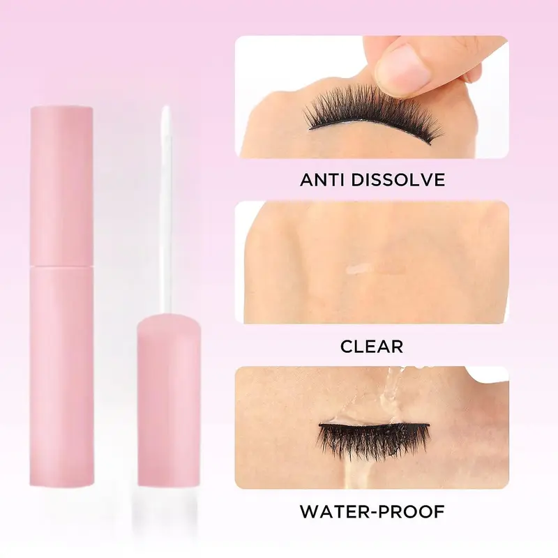 15ml Clear False Eyelash Glue, Long Lasting Latex-free  Super Strong Fixed False Lash Adhesive for Eyelashes Extensions, Eyelash Cosmetic for Women 4
