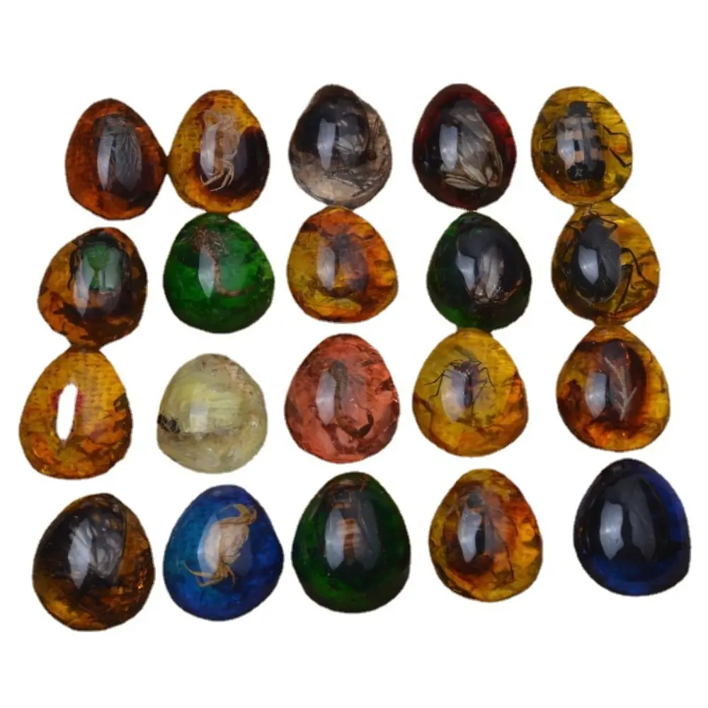 Craft Pendant Butterfly Amber Stone DIY Crab Amber Insect Spcimen Pendant scorpion Ant Necklace Gemstone Pendant for Men