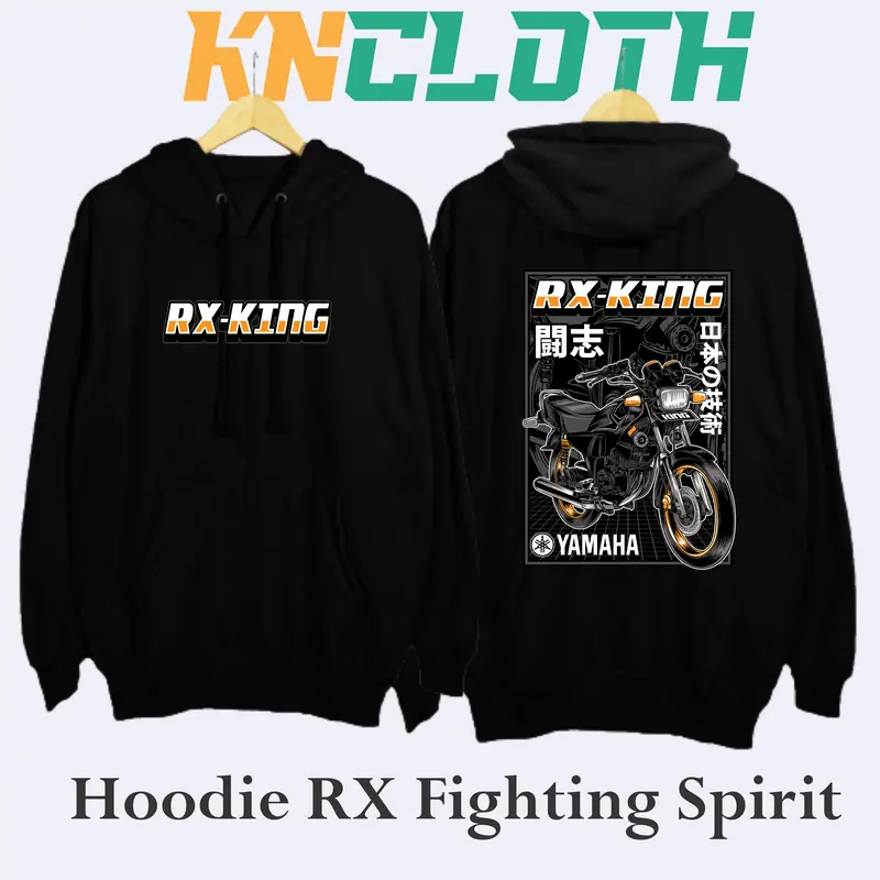 JAKET HOODIE RX-KING FIGHTING SPIRIT MARKERCLOTH PREMIUM EDITION FREE GIFT MINIGRAM EMAS BIG SIZE (M,L,XL,3XL,4XL,5XL) Custom Fleece 0