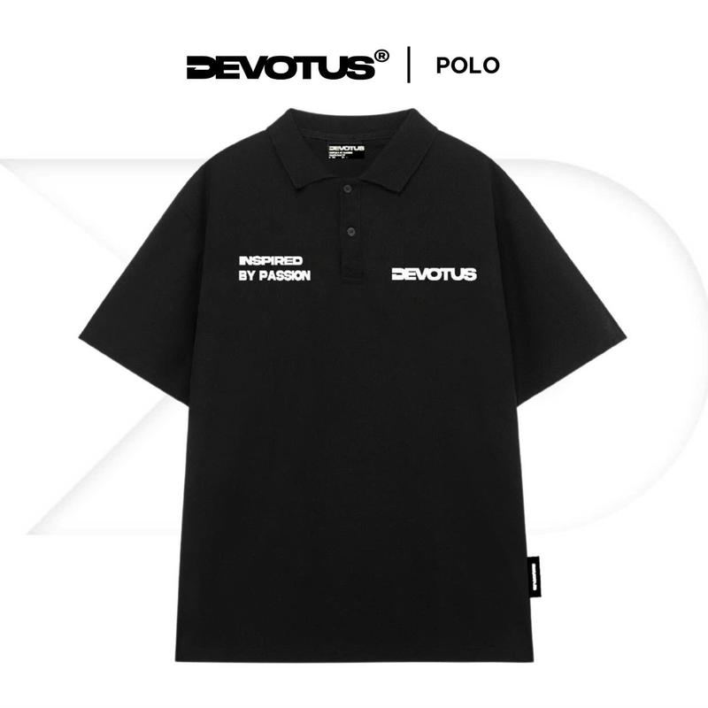 Áo Polo form Oversize Local Brand Unisex Fullbox Devotus Premium Cotton - Signature Collection in kéo lụa Nam Menswear Có Cổ Ngắn Tay Shirt áo