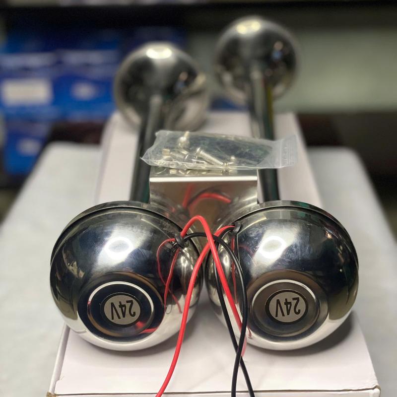 Còi Sinh Hơi Lớn Xe Oto Xe Tải 12v - 24v. Phụ Tùng Xe Phanh Phụ Kiện Nhại Còi