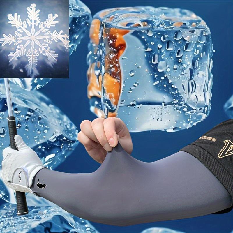 Golf Ice Silk Sleeves, 1 Pair Summer Arm Guard for Men, UV Protection Golf Sleeves, Outdoor Sports Accessories for Golf, Cycling 2