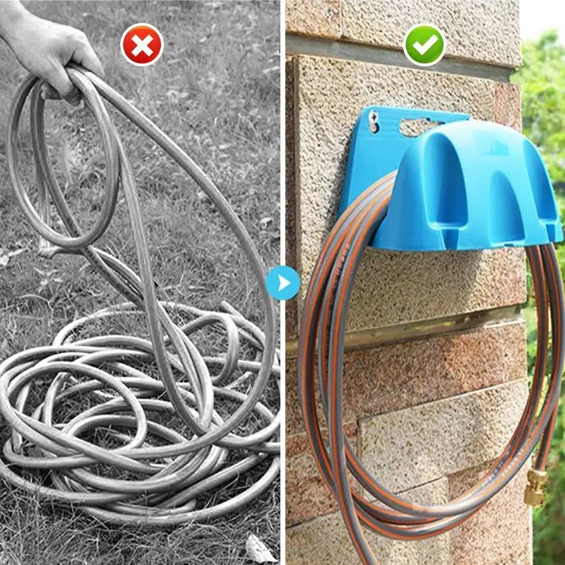 Storage Hose Hanger Garden Yard Watering Hose Reel Hanger Pipe Holder ...