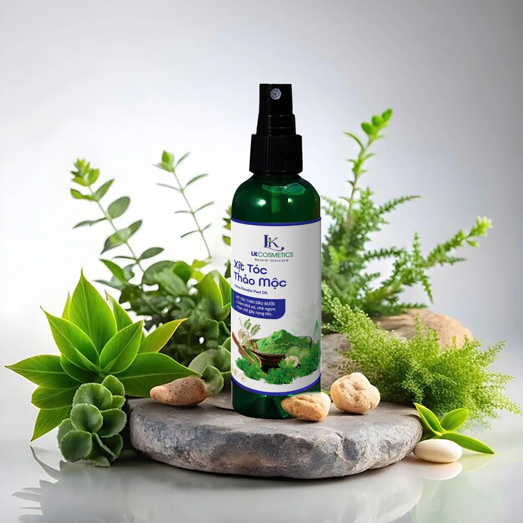 Xịt tóc thảo mộc 100ml hổ trợ hạn chế gãy rụng tóc khô xơ chẻ ngọn