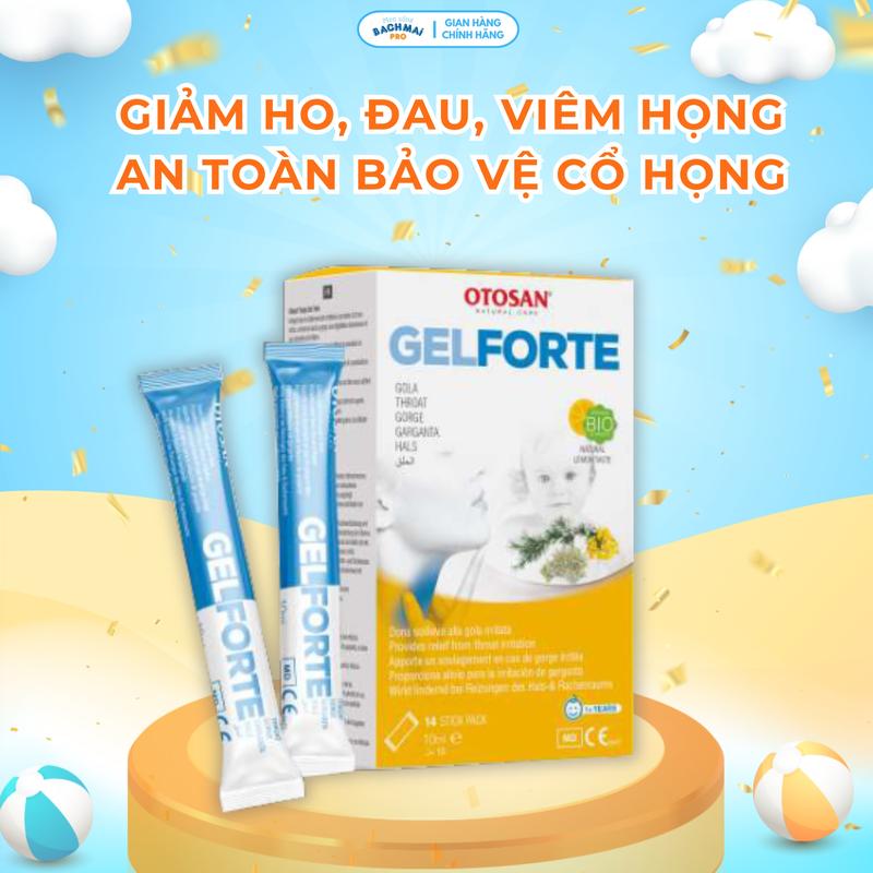 Gel ngậm họng Otosan Throat Forte Gel - Giảm ho, viêm đau họng, giảm khàn tiếng
