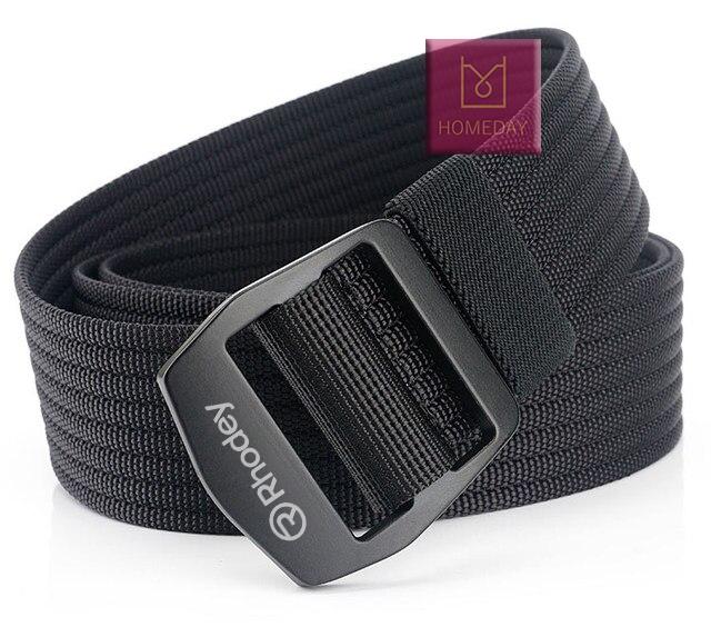 Rhodey Sabuk Pria Ikat Pinggang Tactical Nylon Aluminium Alloy Tebal Tali Gesper Metal F107 Belt 7