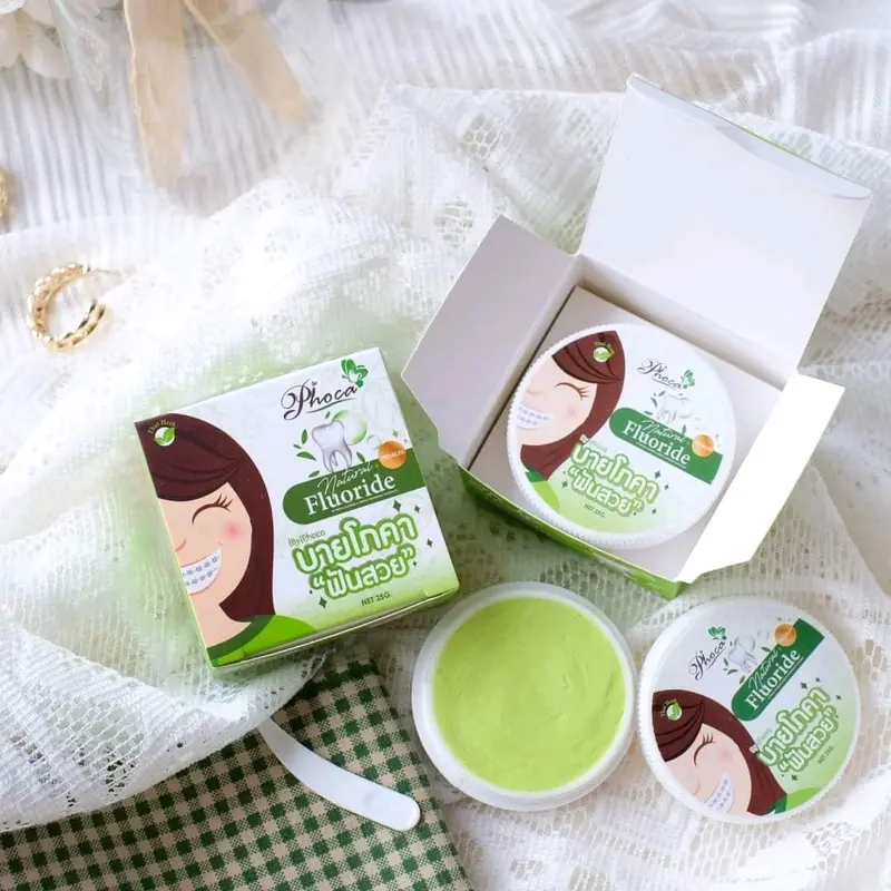 Kem Đánh Răng Phoca, By Phoca, chuyên cho niềng răng Thái Lan, trắng răng, thơm miệng với Fluor  nature tự nhiên 3