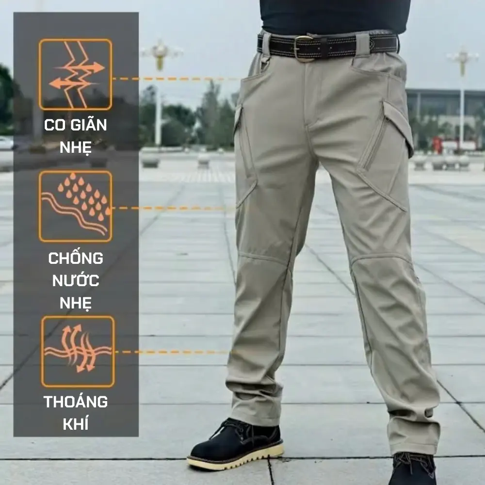 Quần Tactical IX9, Quần Chiến Thuật Túi Hộp Nam