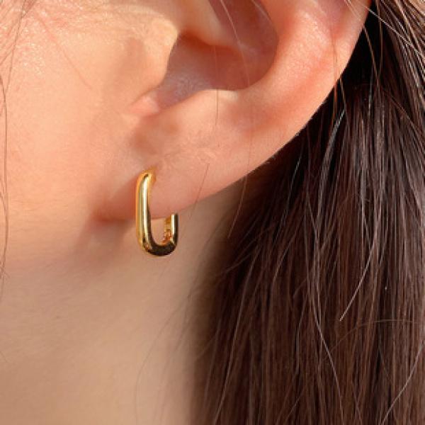 Product Introduction of Sterling Silver Needle Double Layer Big Hoop Earrings Female Online Influencer Retro Hong Kong Style Fashion Temperamental Fashionmonger Simple Personality Ear Ring 12