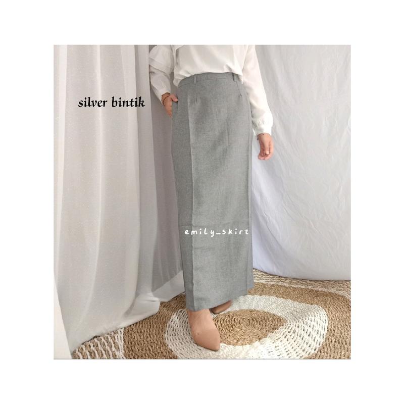 rok span syakira/rok kerja/rok rempel import Poliester Wanita 0