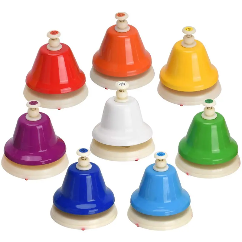 Desk Bells, 8 Notes Diatonic Metal Hand Bells, Rainbow Music - TikTok ...