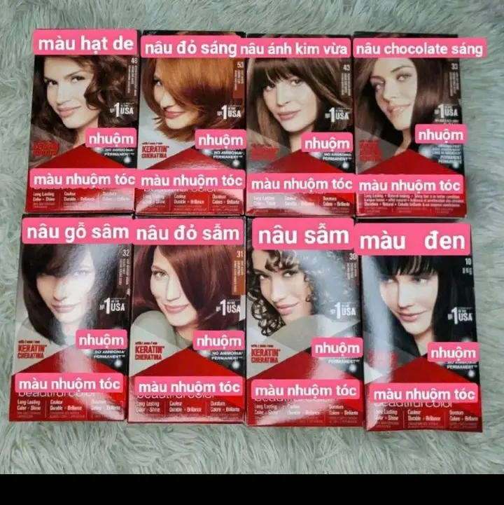 Màu nhuộm tóc RVL .kem nhuộm tóc.RVLON
