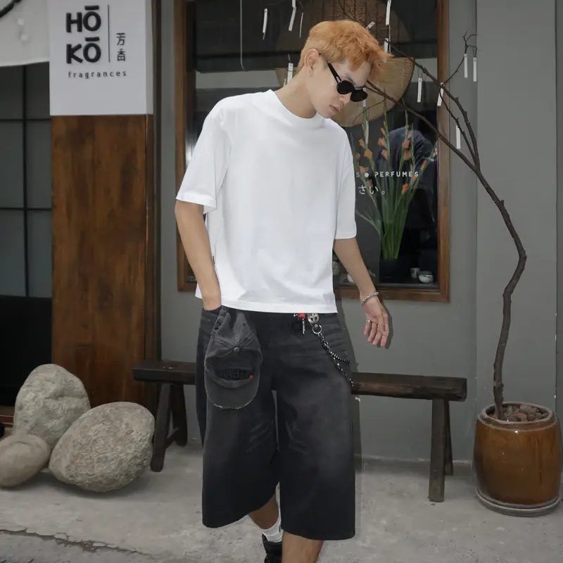 Áo Thun Trơn FORM BOXY Cotton 250gsm GODMOTHER T-Shirt Boxy Nam Nữ Menswear Thoáng Mát Phong Cách Trẻ Trung Năng Động 4