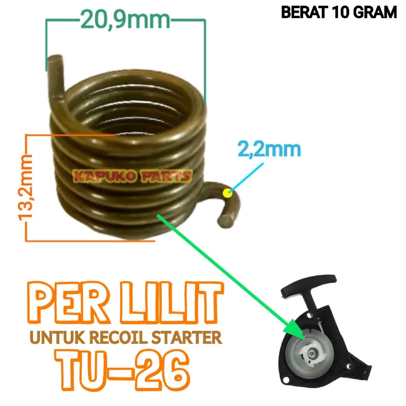 TU 26 PER LILIT UNTUK BAGIAN DALAM KAP ENGKOL MESIN SEMPROT HAMA 0