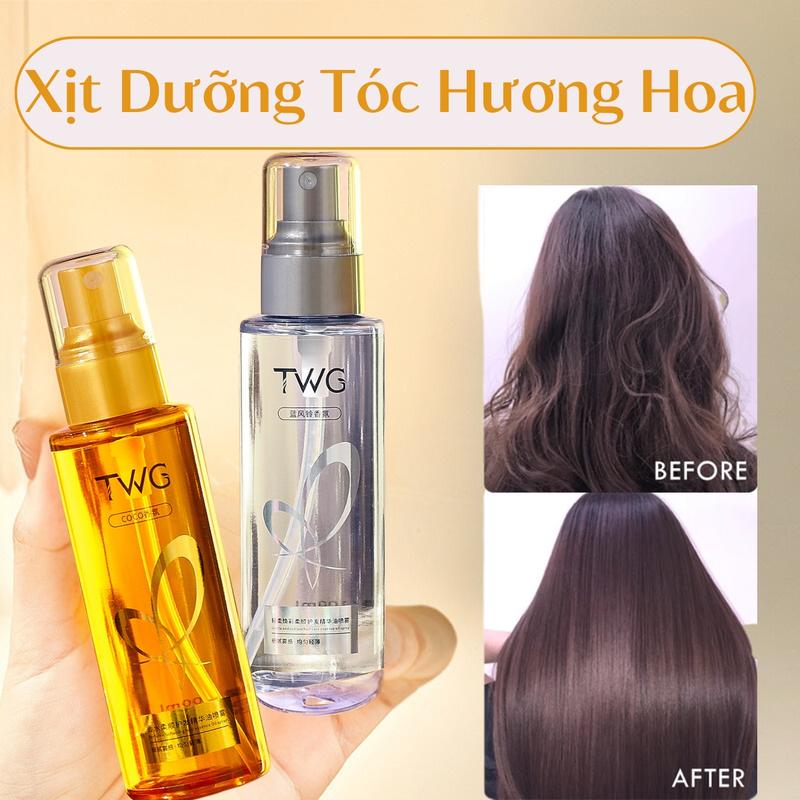 Xịt dưỡng tóc TWG giúp mái tóc suôn mượt óng ả chắc khoẻ tự nhiên
