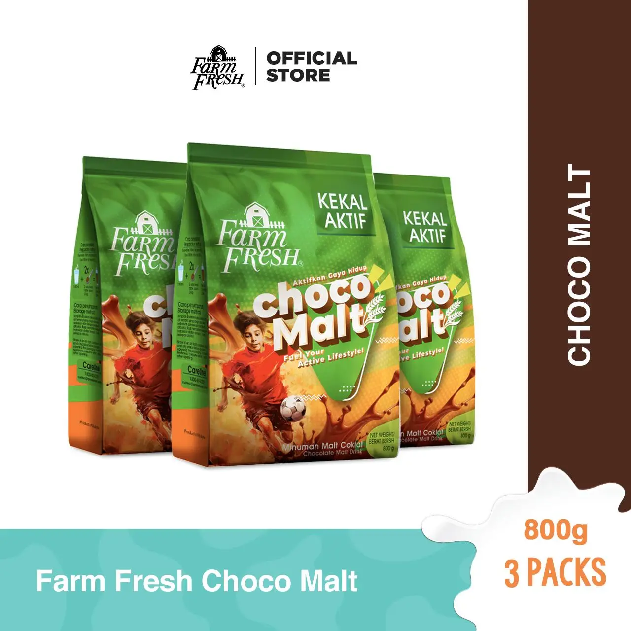 Farm Fresh Choco Malt Powder 800g x 3 Pack