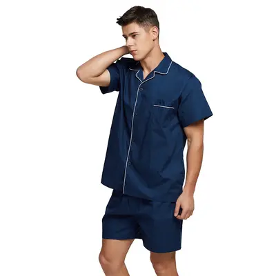 Target Short Sleeve Pajamas Men's 100% Cotton Pajama Set