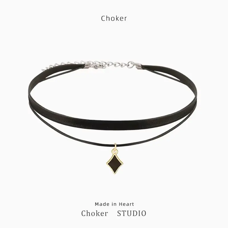 Vòng Cổ Choker Vòng Cổ, Màu Đen, Vòng Cổ Ngắn, Dành Cho Nữ, Phong Cách Ngọt Ngào Và Ngầu Phụ Kiện Cổ Cao Cấp Trang Sức Jewelry Women Chain Dây Chuyền