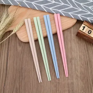 (19cm) Sumpit Kecil Bahan Plastik Motif Warna Keramik Untuk Makan Sushi / Mie / Gorengan (1 Pasang)