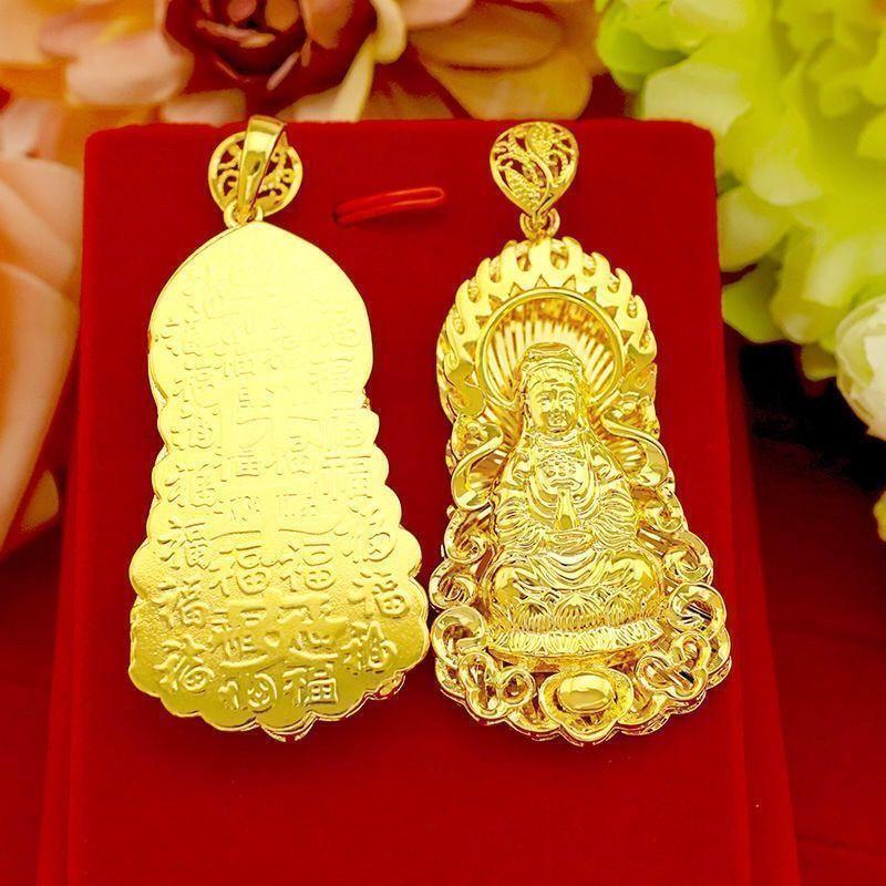 Product Introduction of สร้อยคอทอง, ทองลุ่มน้ำ 24, จี้พระอวตารโพธิ์, ไม่ซีดจาง, สินค้าแท้ระเบิดใหม่, สำหรับผู้ชาย, รายการของขวัญ 14