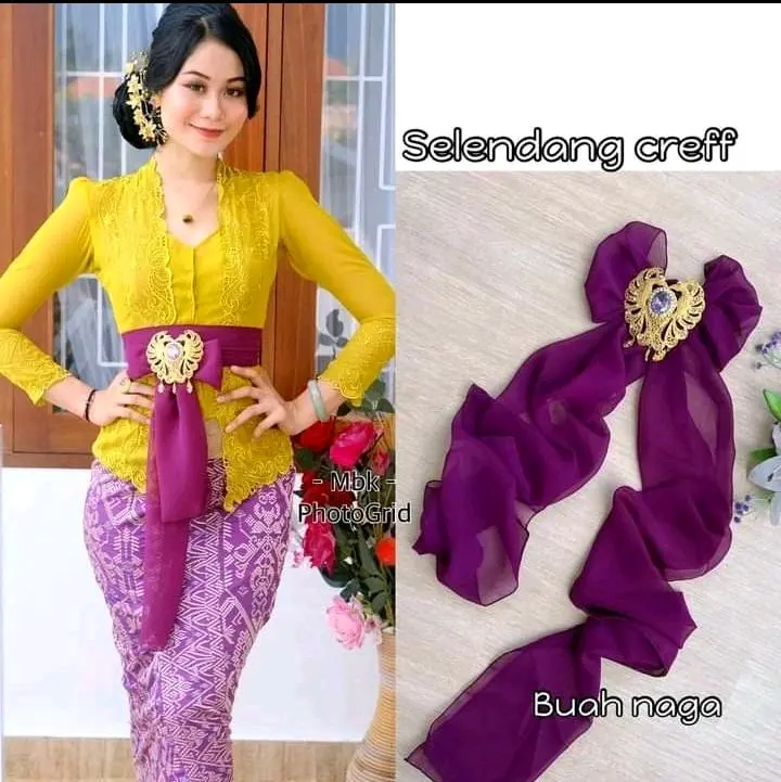 SELENDANG/ikat pinggang bahan nya sifon creff Hitam 7