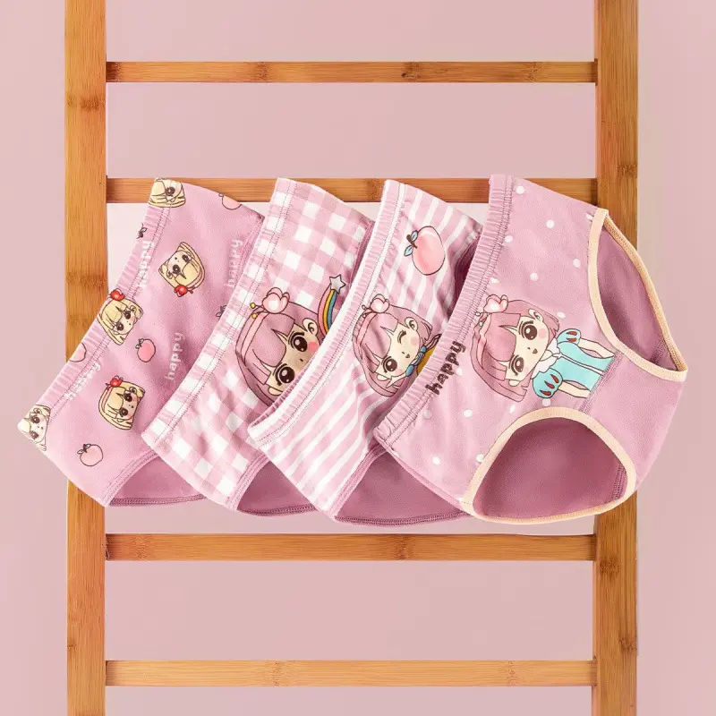 Set 4 Quần Chip Cho Bé Gái BellarBra, Quần Lót Bé Gái Co Giãn 4 Chiều, Thấm Hút Mồ Hôi Nhanh Chóng L7002 3