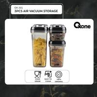 Gambar Oxone OX301 3pcs Plastic Storage with Air Vacuum - Black dari Oxone Official Kota Administrasi Jakarta Utara 1 Tokopedia