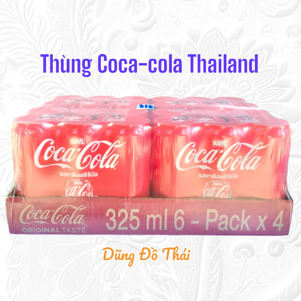 Thùng Coca-cola Thailand - Nước Giải Khát Có Ga ( 24lon x 325ml )