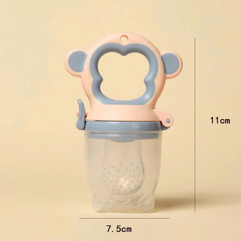 Túi nhai hoa quả thức ăn Khỉ kèm tặng 3 núm có hộp mã mới về hàng cho bé ti giả moyuum Kem Núm Ti nhai coi gặm nướu