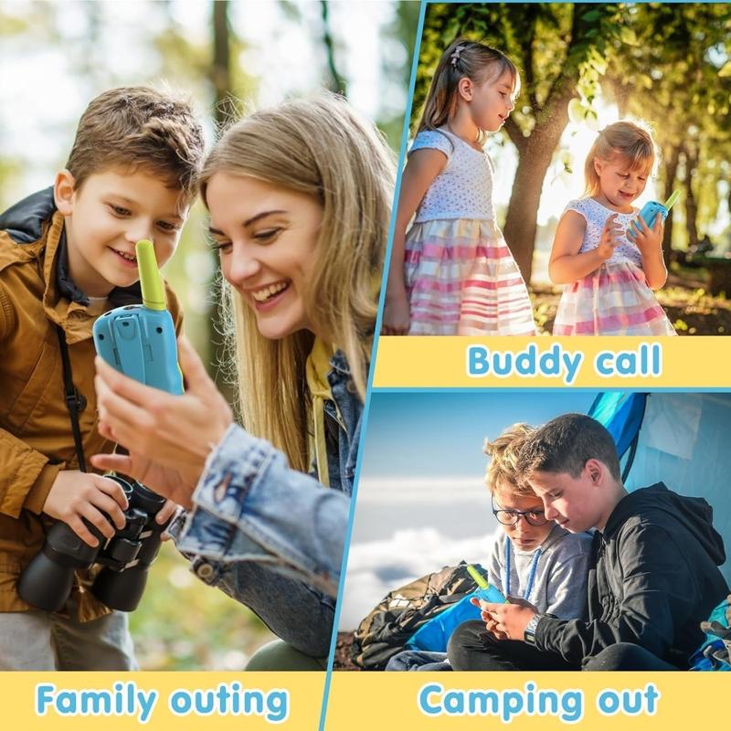 Product Introduction of Kids Walkie Talkies 3-12 Year Old Boys Girls 22 Channels Two Way Radio Toys with Backlit LCD for Outdoor Camping Hiking 0