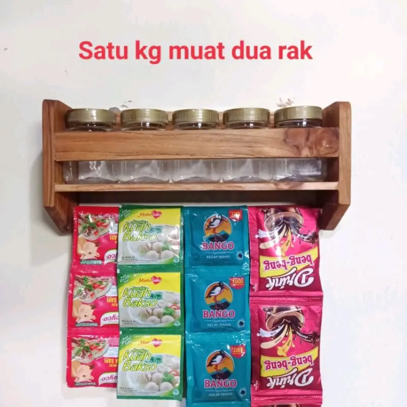 PROMO!!! RAK BUMBU DAPUR GANTUNGAN LAP GANTUNGAN BUMBU SACHET 3