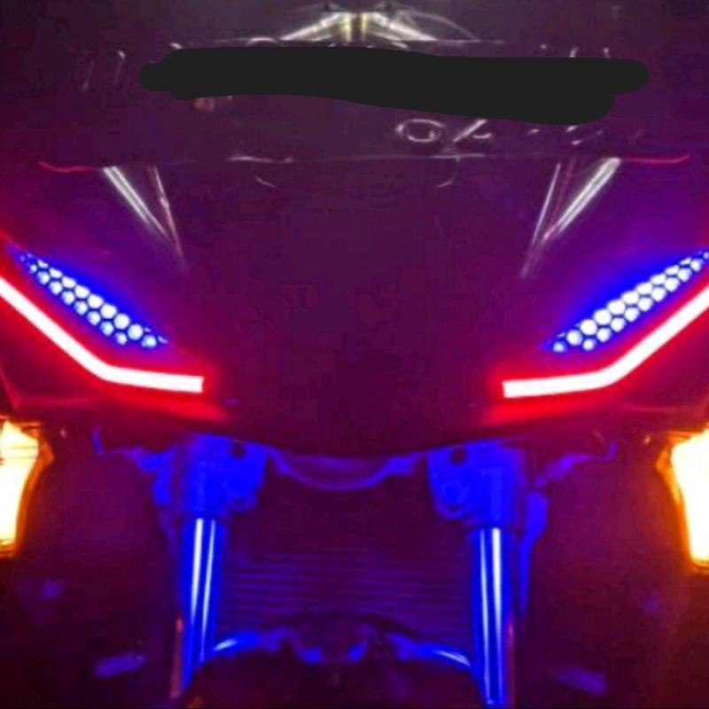 MATA GABAN MX KING 150 LED AUDI DRL Lampu Motor 2
