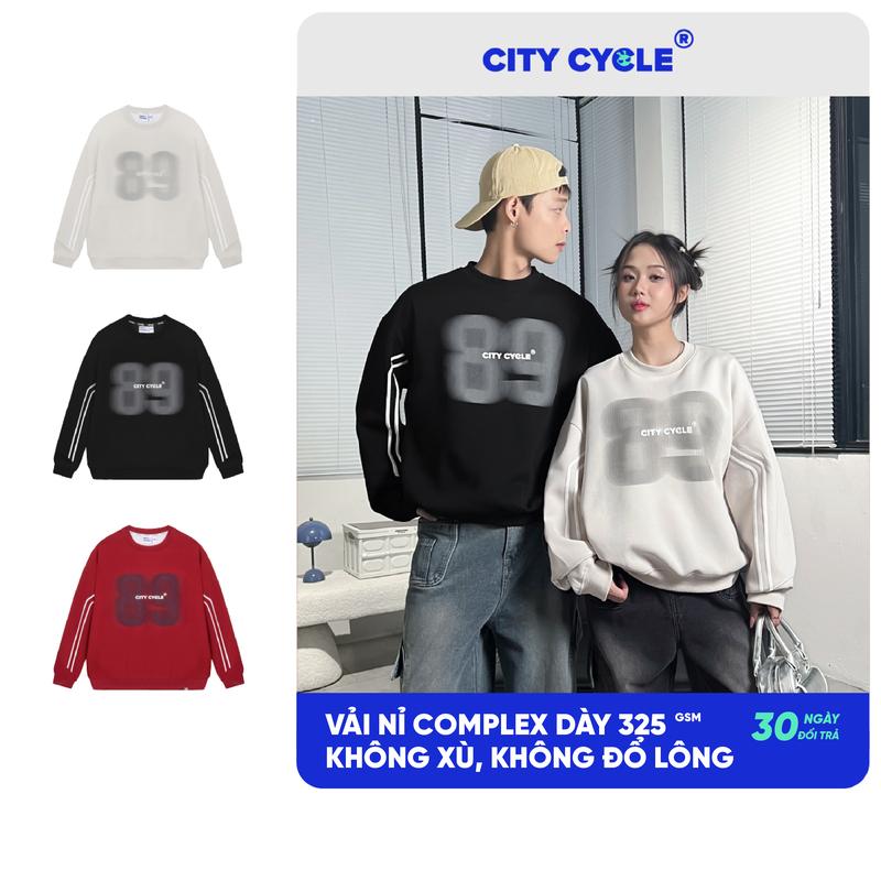 Áo sweater mùa thu đông đôi nam nữ nỉ dày Local Brand Chính Hãng City Cycle Áo Sweater Blaze